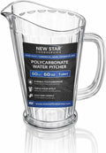 46144 Polycarbonate Plastic Pitcher, 60-Ounce, Clear