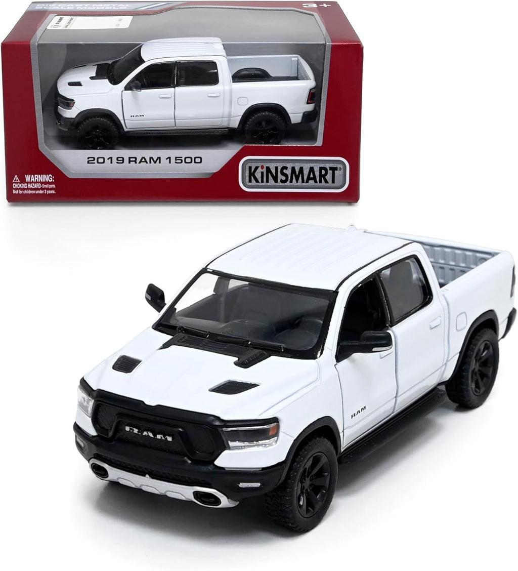 2019 Dodge Ram 1500 Pickup 1:46 O Scale 5" Die Cast Metal Model Toy Truck (White)