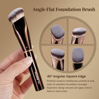 Makeup Brushes 16Pcs Professional Foundation Powder Blush Contour Eyeshadows Double-End Makeup Brushes Set with Bag
