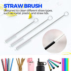 6 Pack Dish Brush Set with Bottle Brush, Dish Scrub Brush,Black