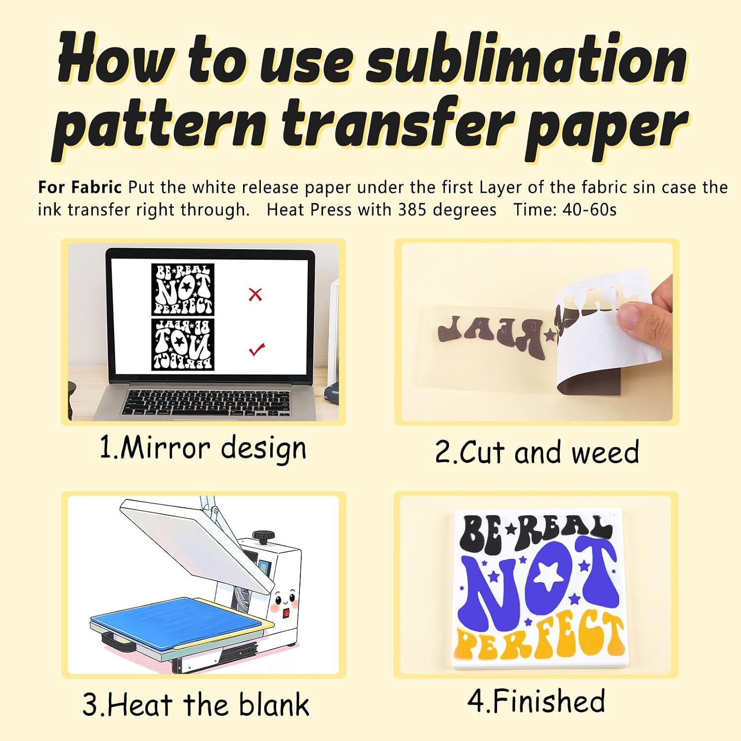 Classic Black Sublimation ink Transfer Sheets,8 Pcs 12x10in | Solod color sublimation paper,fade-resistant,easy to