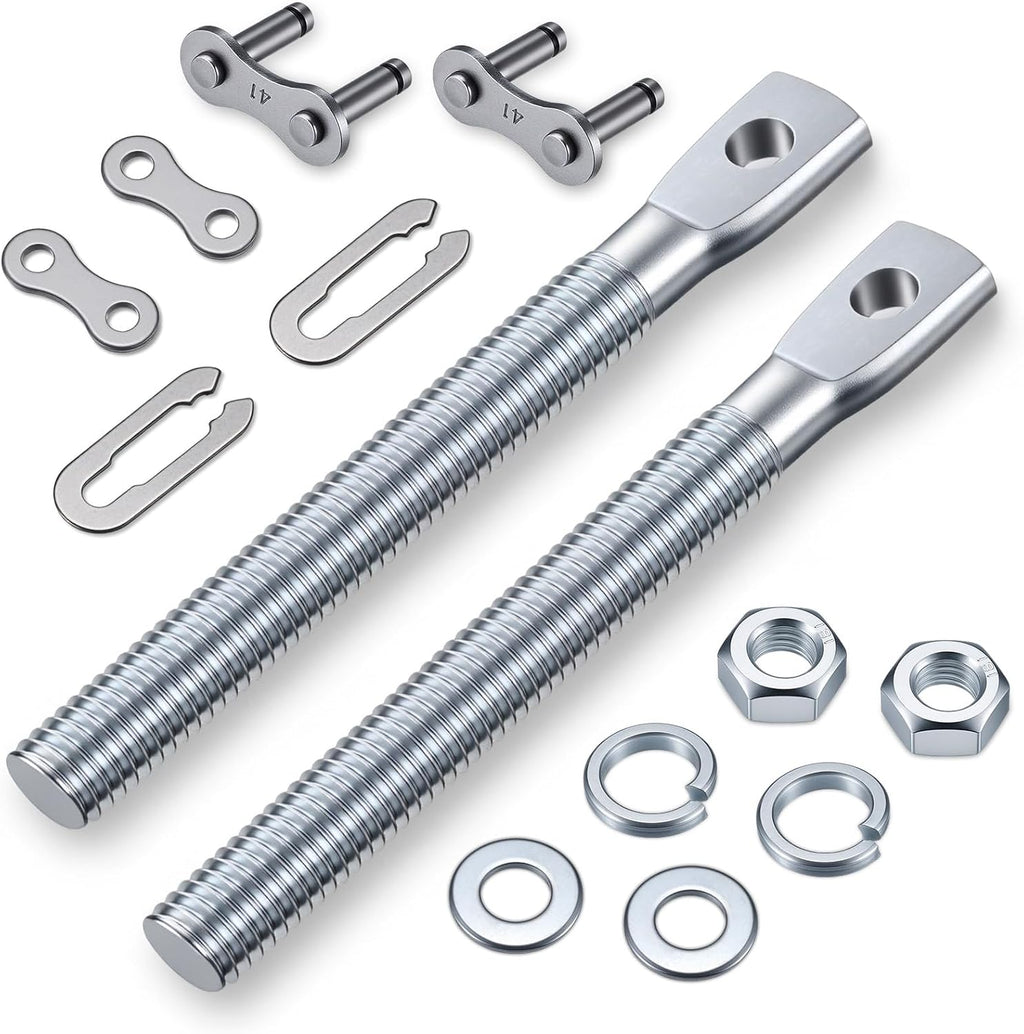 Tandefio 2 Pack #41 Chain Links, 2 Adjustment Bolts Slide Gate Opener