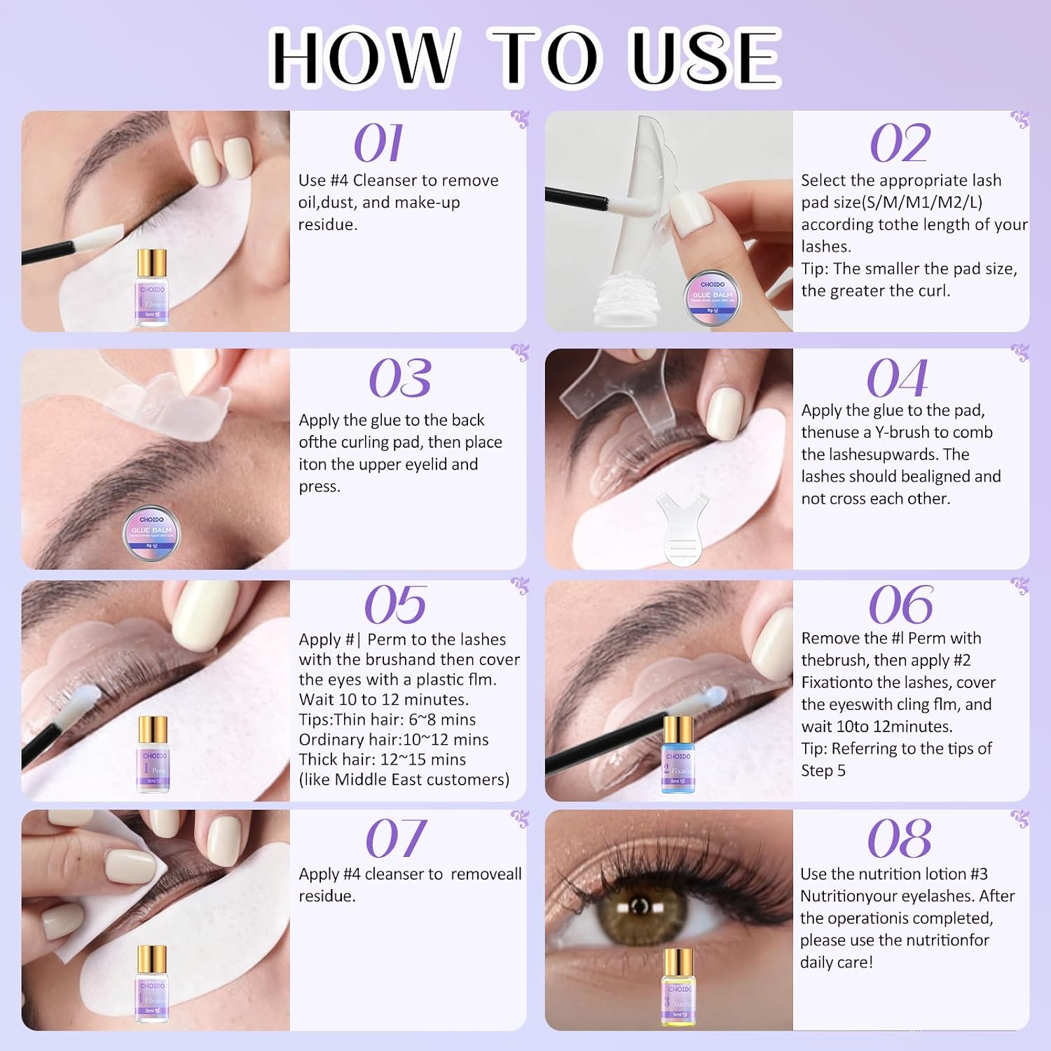 Lash Lift Kit - Eyelash Perm Kit - Eyebrow Lamination Kit, 2 in 1 Professional Eyelash Curling Lash Extension &