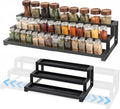 3-Tier Spice Rack Organizer for Kitchen Cabinet or Pantry, 16"-29" Expandable Spice Organization Shelf, Seasoning