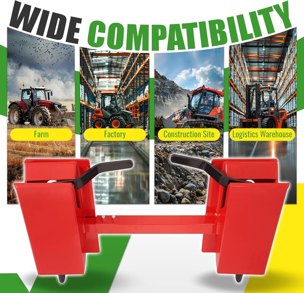Adjustable Skid Steer Quick Attach Adapter Compatible with Most Bobcats Kubota Universal Skid Steer Conversion