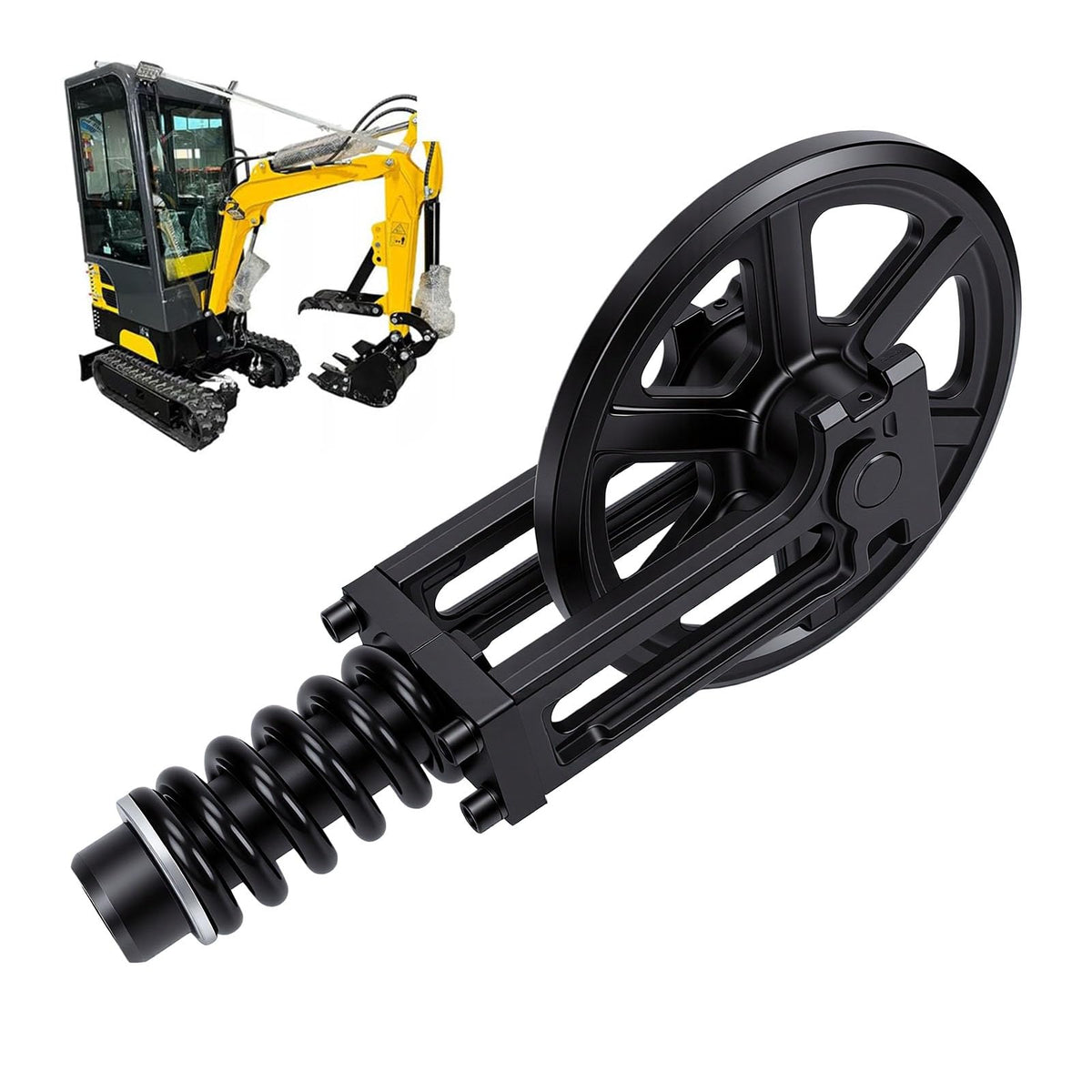 Aolidsive Front Track Idler with Spring for Mini Excavator