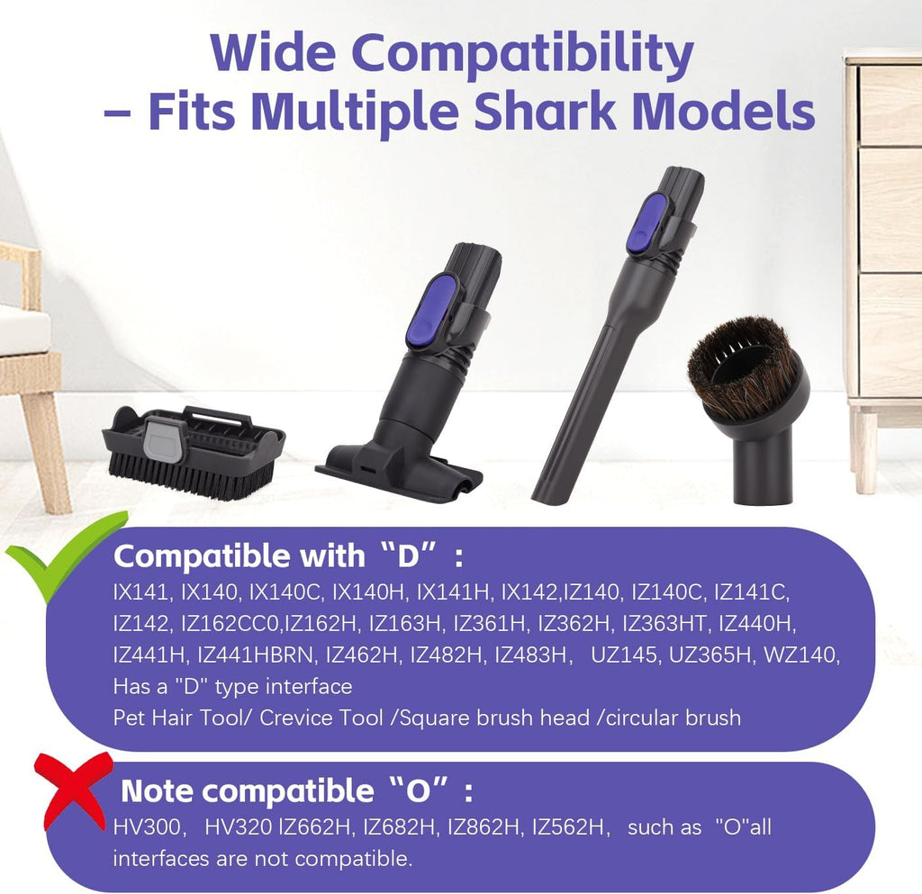 IX141 Vacuum Replacement Attachments for Shark Cordless Vacuums Ix141 Iz462h Iz483h Iz363ht Iz361h Iz163h Iz362h