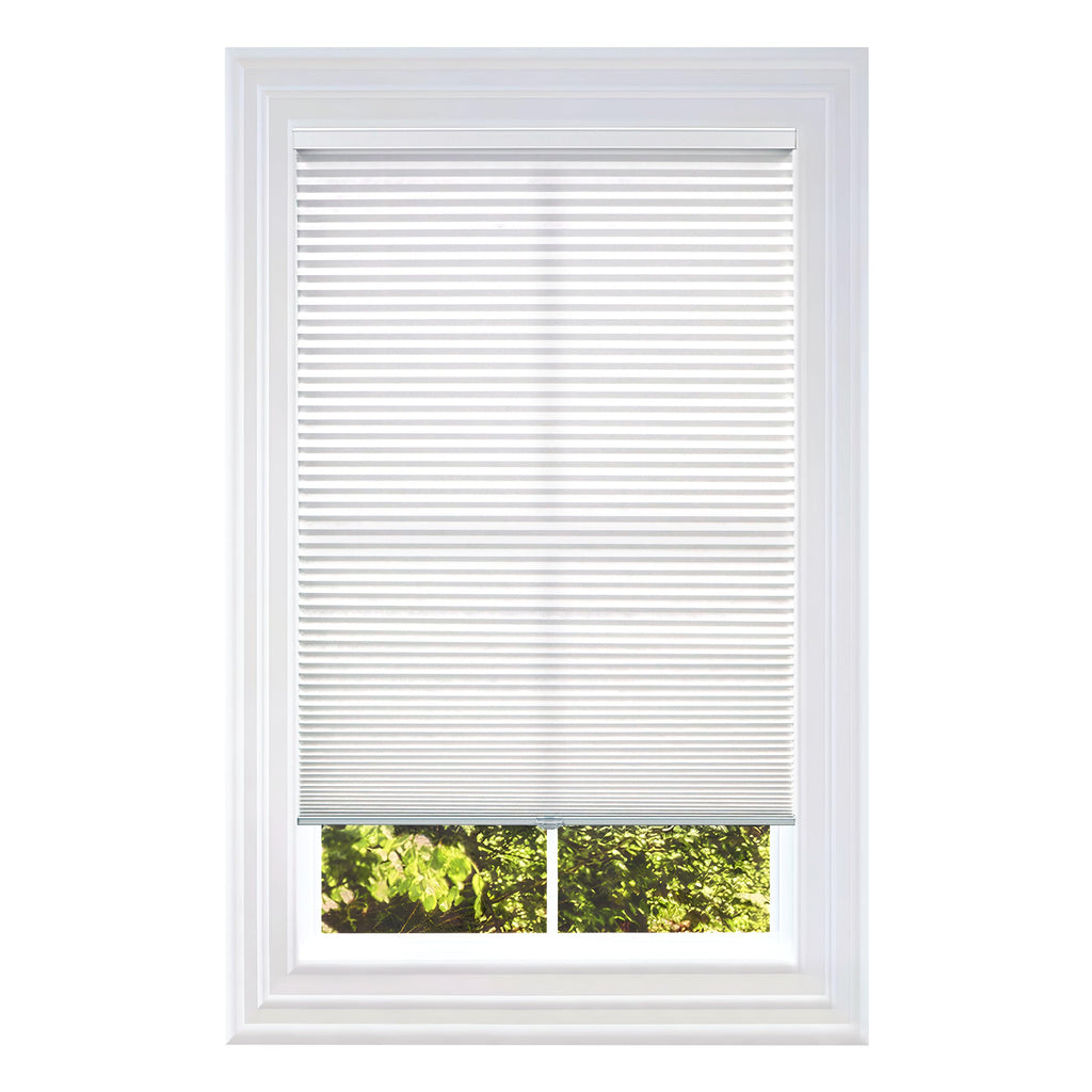 Cordless Cellular Shade, White, 27" W x 72" H