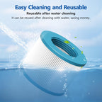 RELXTIME Inflatable Hot Tub Filter Replacement for All RELXTIME ALEKO Wejoy