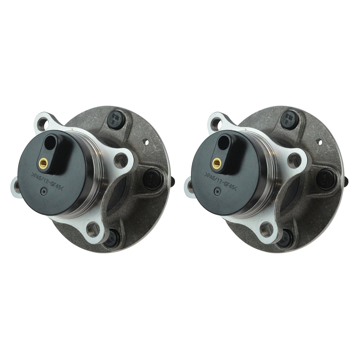 TRQ 2 Piece Rear Passenger Side Driver & Passenger Side Wheel Bearing & Hub
