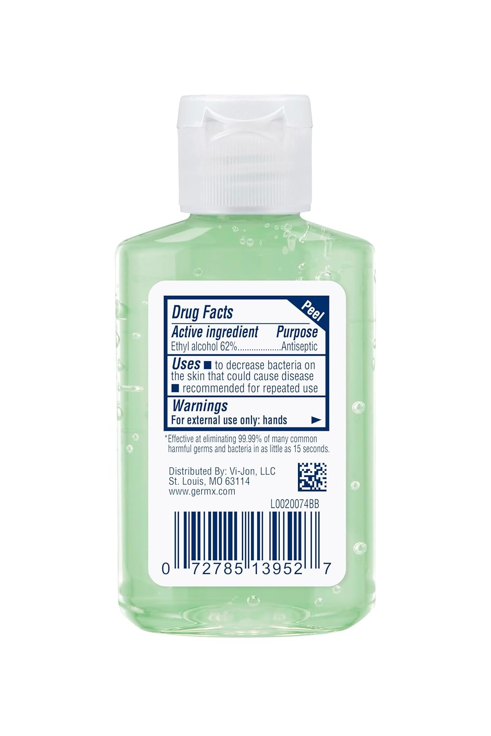 Original Hand Sanitizer, 2 Fl Oz (Pack of 24), Less Drying Moisturizing Gel with Aloe and Vitamin E, No Rinse
