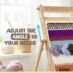 Wooden Weaving Loom, Adjustable Stand (Extra Large)
