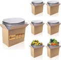 Insulated Shipping Box, 11" x 6" x 7", 6-Pack, Brown