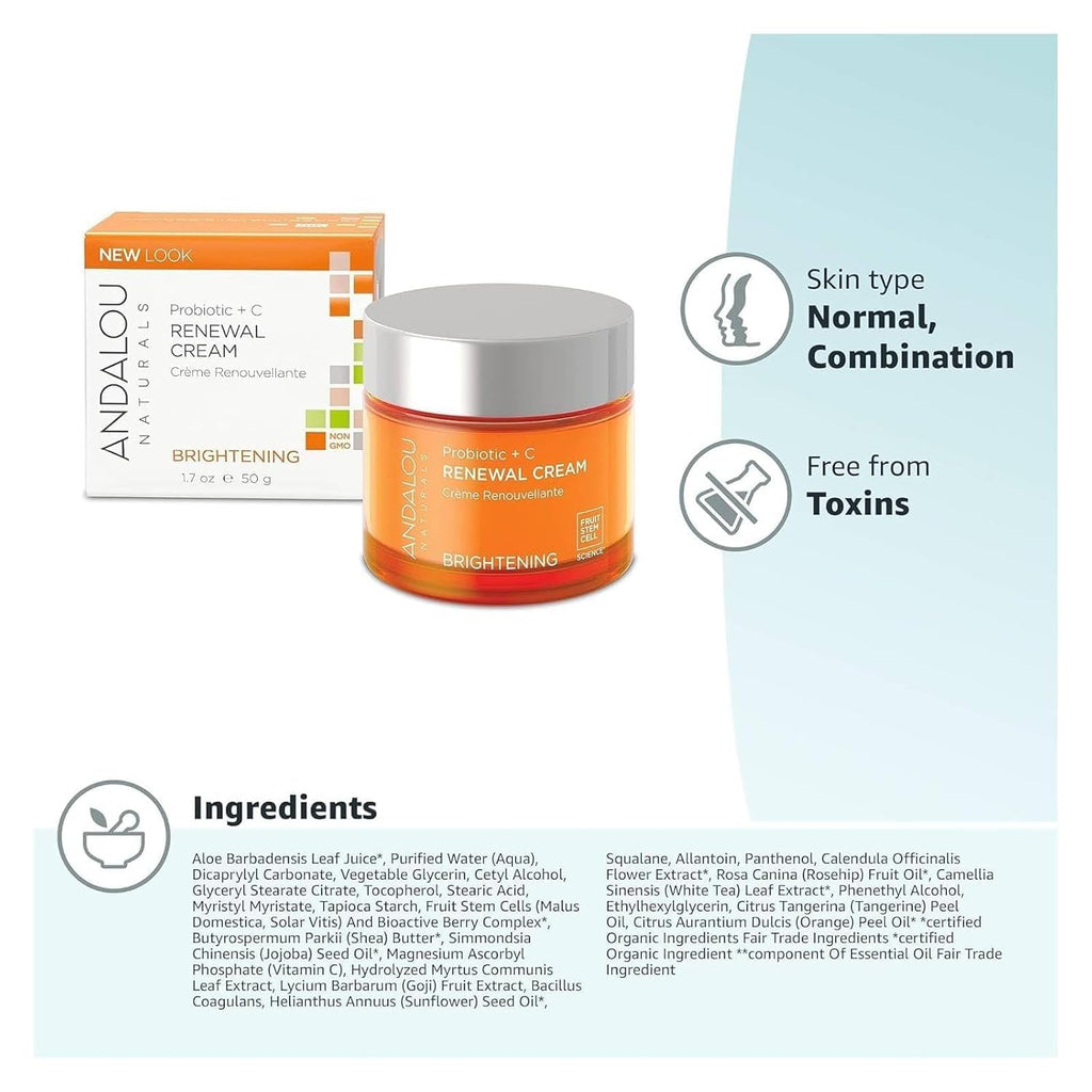Probiotic + Vitamin C Renewal Cream (1.7 oz)