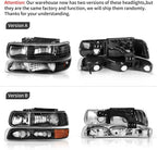 AUTOSAVER88 Headlight Assembly Compatible with 1999-2002 Chevy Silverado