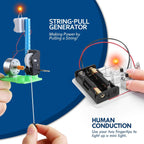 STEM Electric Circuit Kit, Electricity Science Project Light Bulb Experiments for Kids Teens, Electrical Engineering
