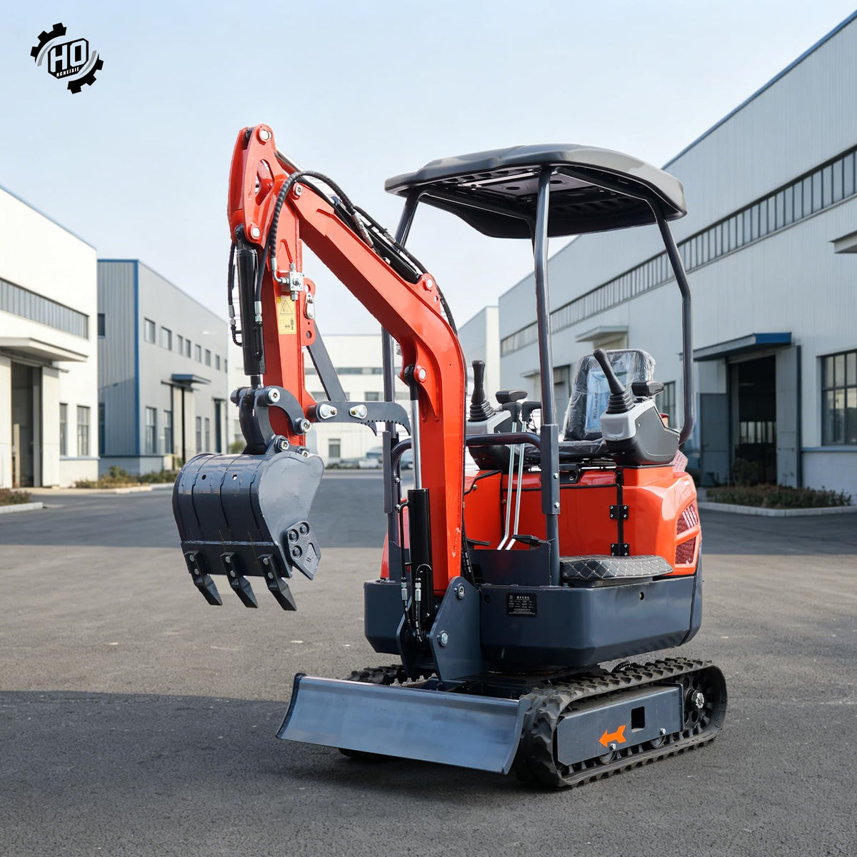 13.5HP Tracked Mini Excavator with Mechanical Grab