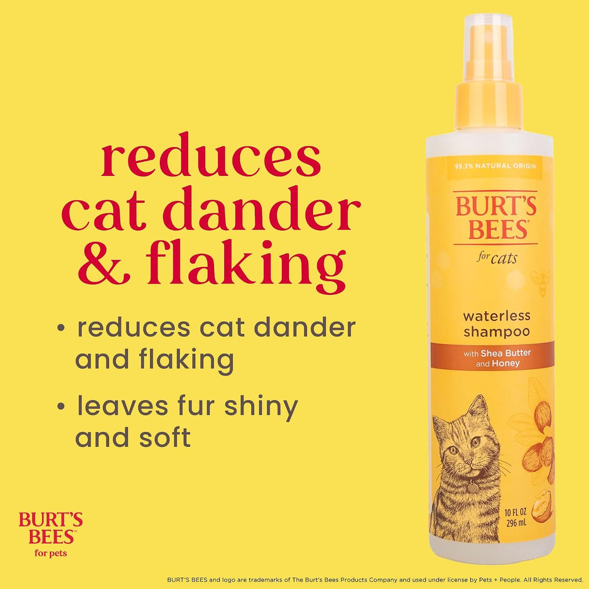Waterless Cat Shampoo Spray, 10 Fl Oz, 2-Pack
