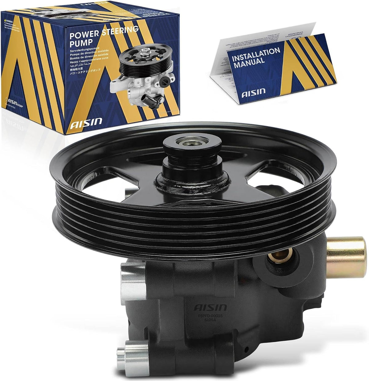 AISIN AFTERMARKET PSPFD-00035 Power Steering Pump with Pulley