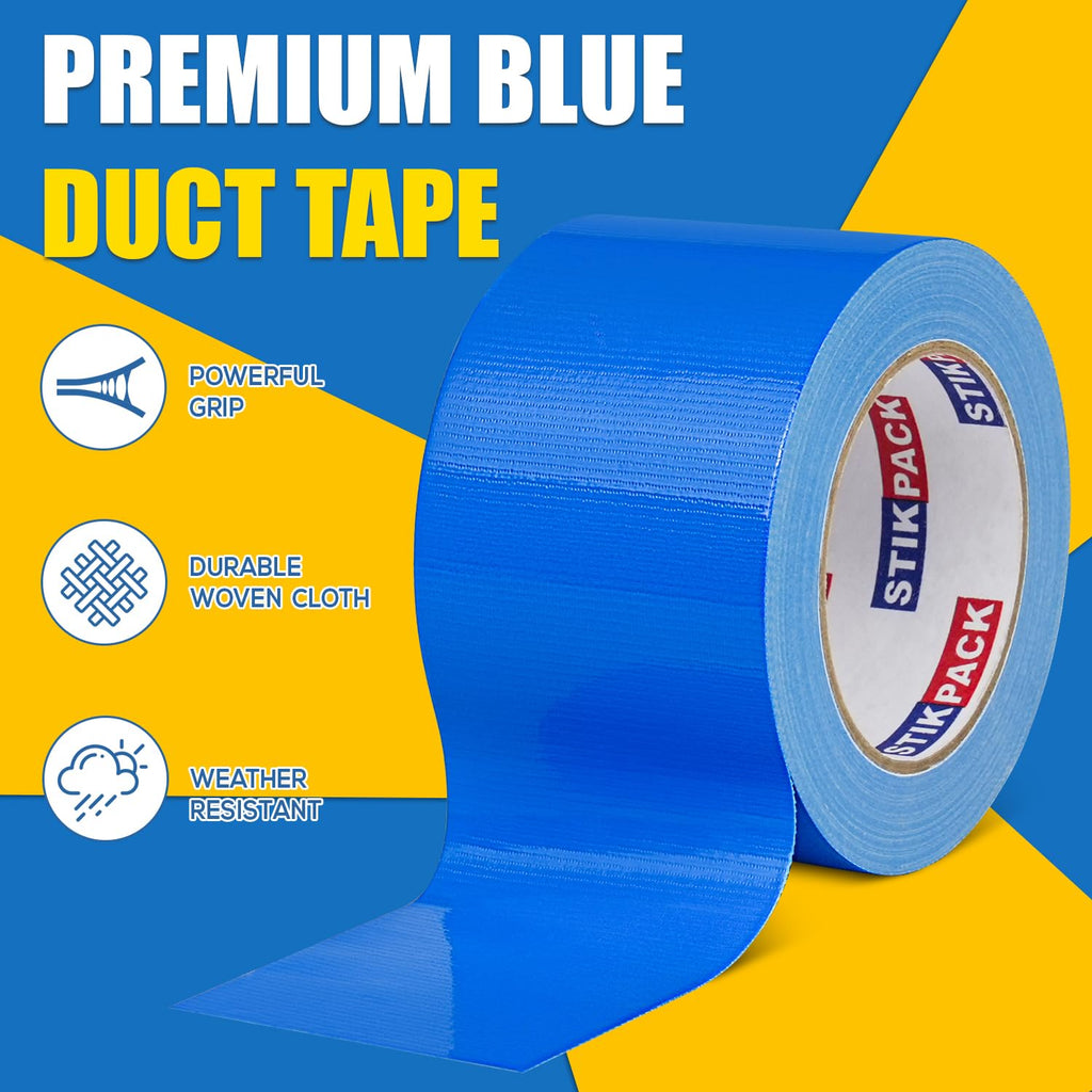 3'' Wide Blue Duct Tape Heavy Duty 3 Inches x 30 Yard, 1 Roll