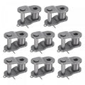 uxcell 8Pcs #60 Chain Offset Half Link Roller, 3/4" Pitch Carbon Steel, Standard Chain End Connector Split Links for 12A Chain