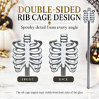 Halloween Skeleton Drink Stirrers, 36 Pack, 7-Inch Cocktail Sticks