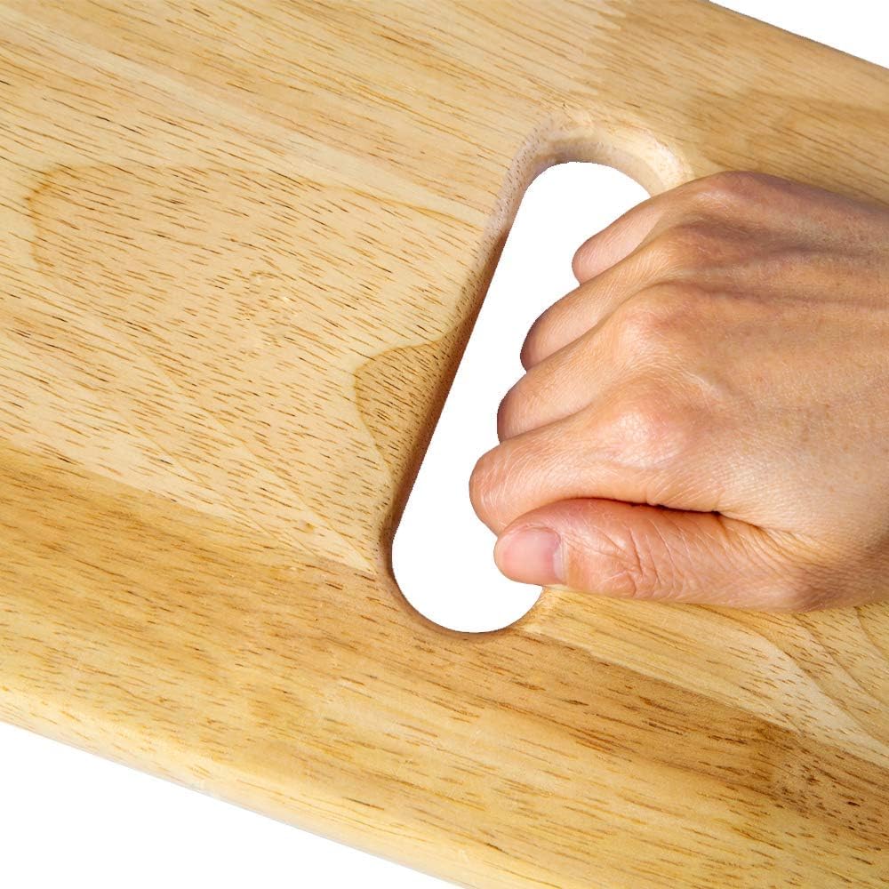 Wooden Slide Transfer Board with Handles for Seniors, 500 lb Capacity