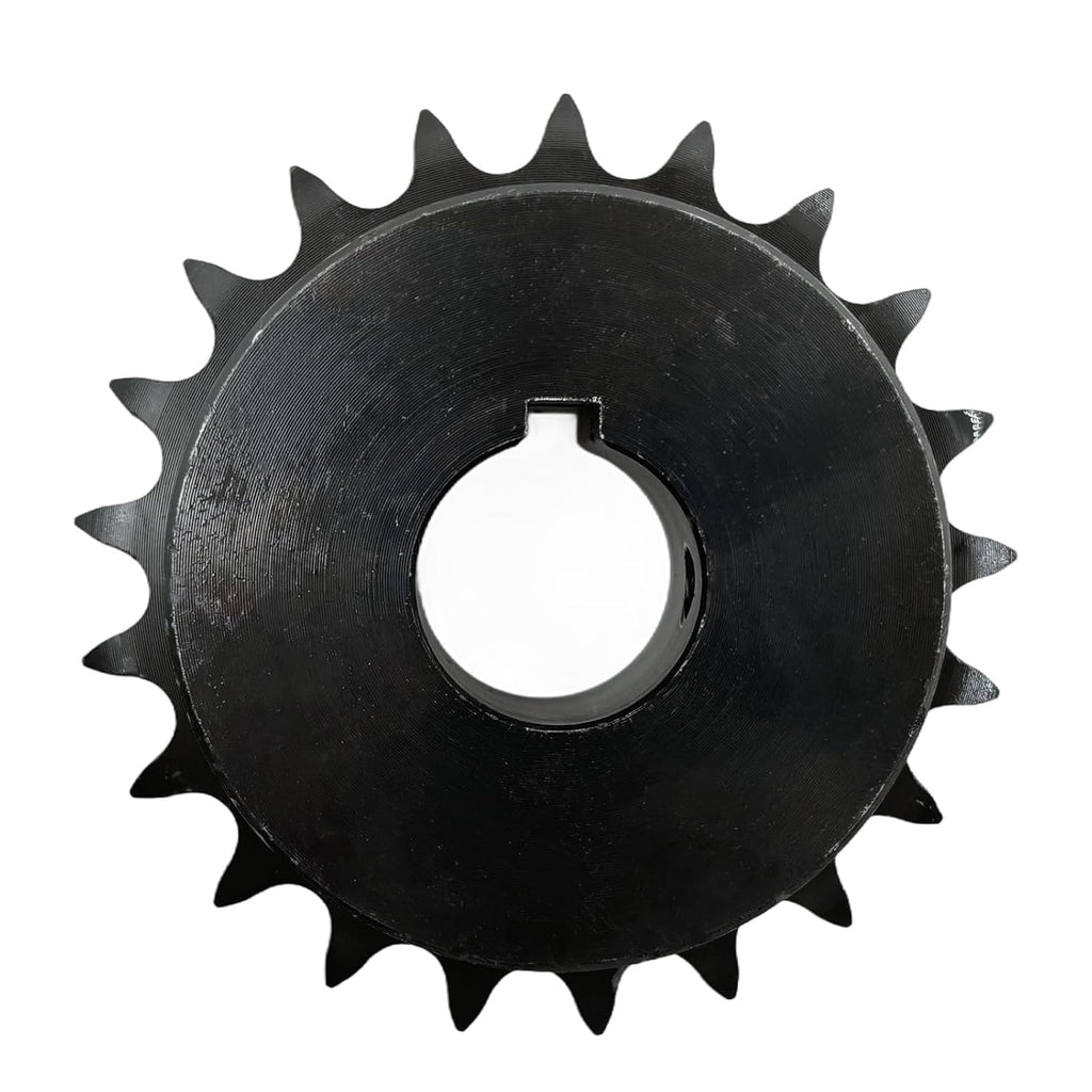 #40 Roller Chain Sprocket Type B 1 inch Bore 21 Tooth, Hardened Antirust 1045 Steel Drive Sprockets 40B21-1