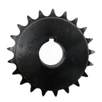 #40 Roller Chain Sprocket Type B 1 inch Bore 21 Tooth, Hardened Antirust 1045 Steel Drive Sprockets 40B21-1