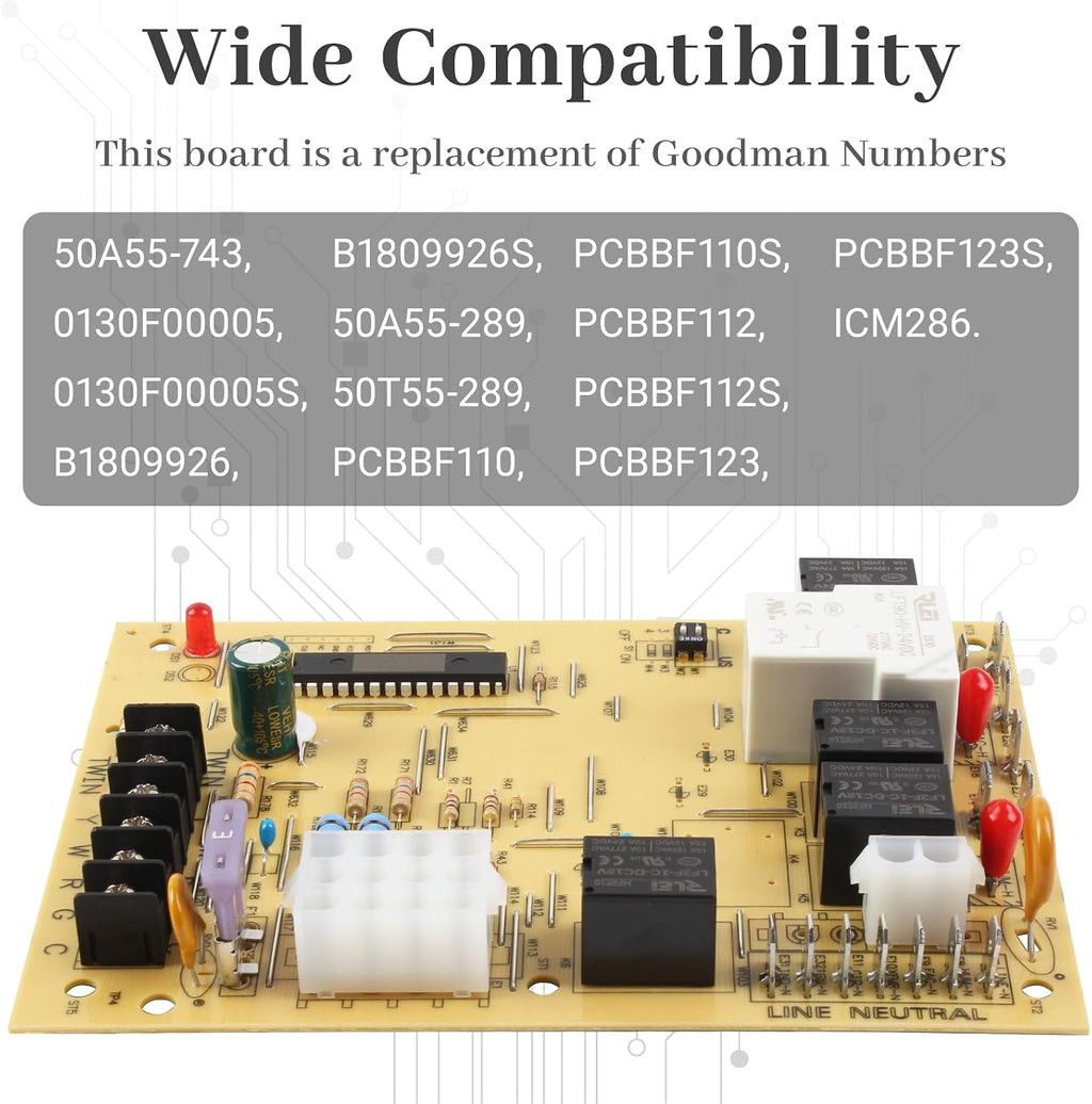 New Upgrade 50A55-743 Furnace Control Board