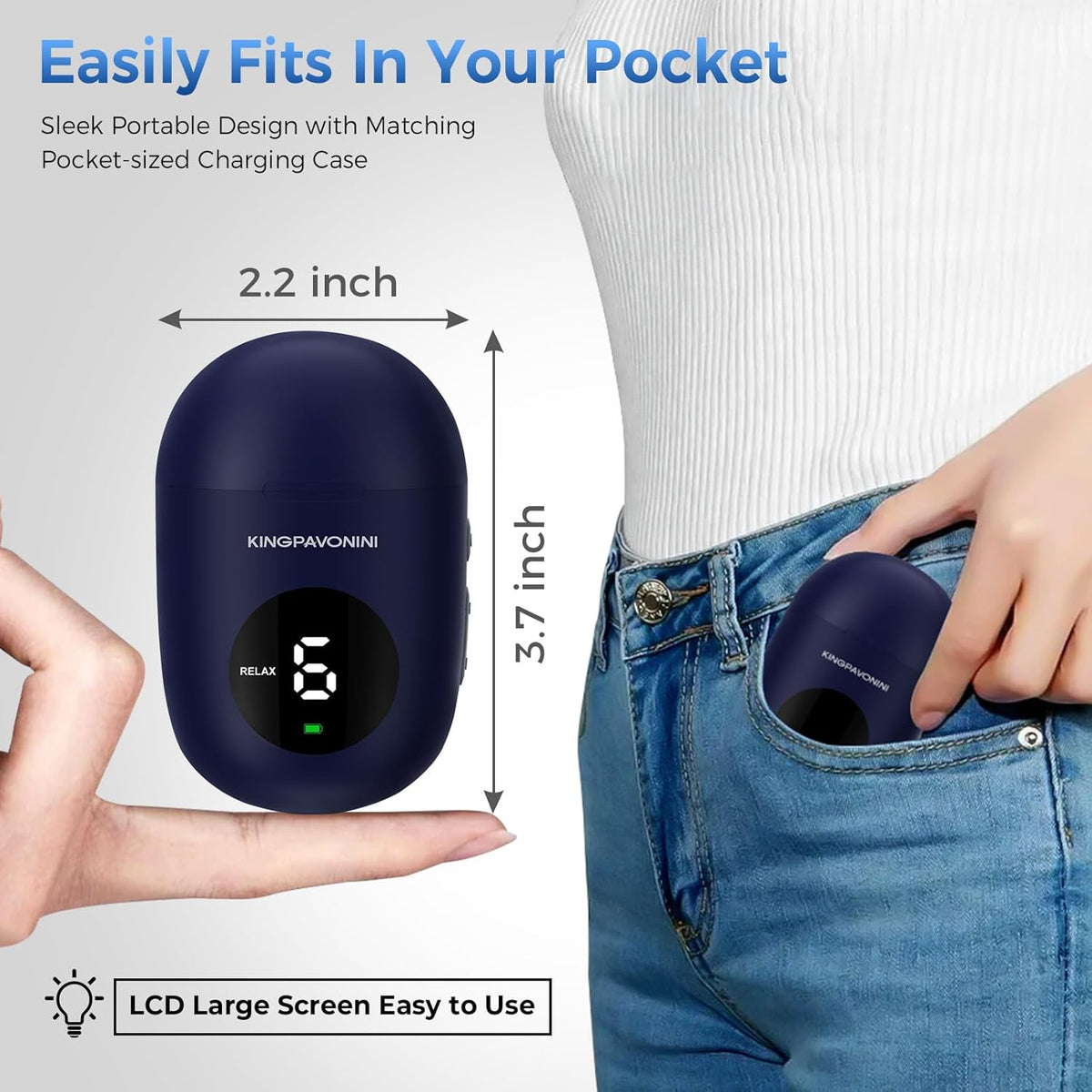 Wireless TENS Unit Muscle Stimulator, Pain Relief, Model U8PRO