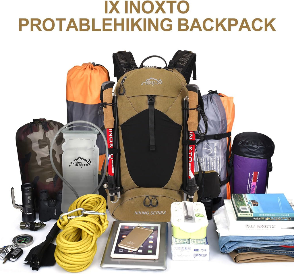 Hiking Backpack, 26L/40L Waterproof Hiking Daypack with 3L Water Bladder and Rain Cover, Lightweight Travel Camping