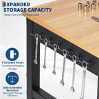 48" Adjustable Workbench with Power Outlet, 2000 LBS Work Bench, 48" x 24"