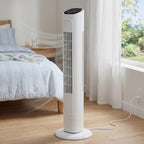 36 Inch Oscillating Tower Fan,Smart Standing Fans,Indoor Tower Fan,White-C