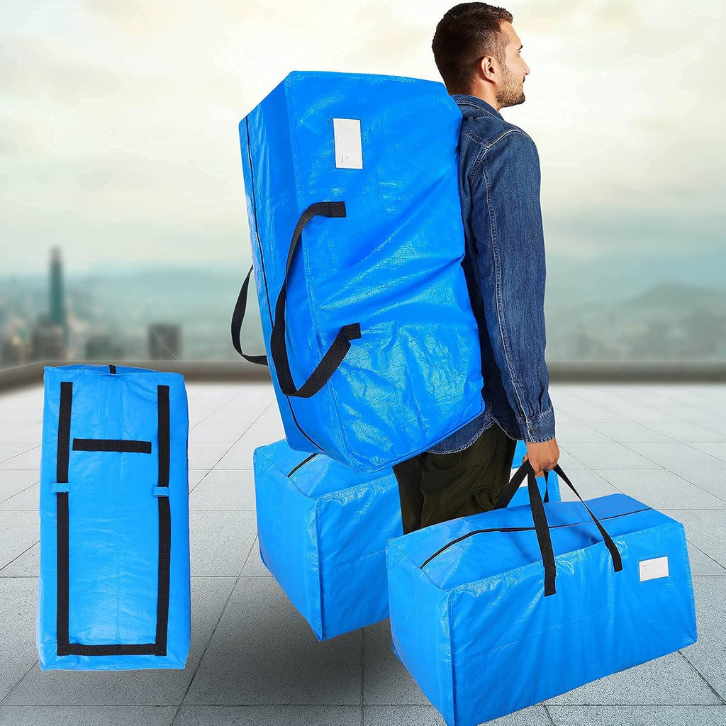 Heavy Duty Extra Large Moving Bags,Storage Totes for Moving,Reusable Plastic Moving Boxes,Packing and Moving