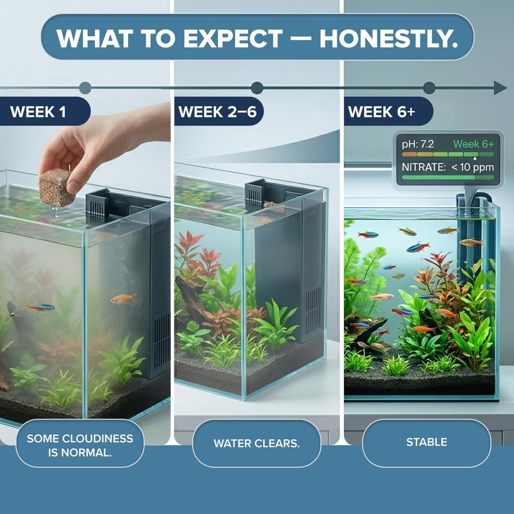 Aquarium Water Clarifier (Small, 8–16 gal)