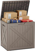 45Gal Lockable Package Delivery Box Waterproof Outdoor Storage Box | Compact resin parcel drop box for porch