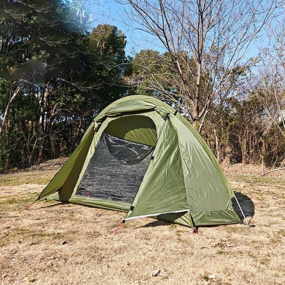 Lightweight Single Occupant Tent For Outdoor Activities 1.35 Kg 210T Ripstop Polyester Material PU3000 Rain