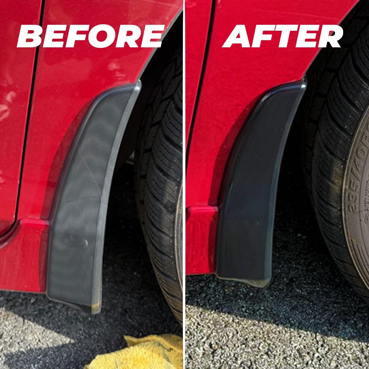 Black Trim Restorer - Lasts 6+ Months, Dye Infused Waterproof Plastic Restorer for Cars - Perfect for Faded Bumpers