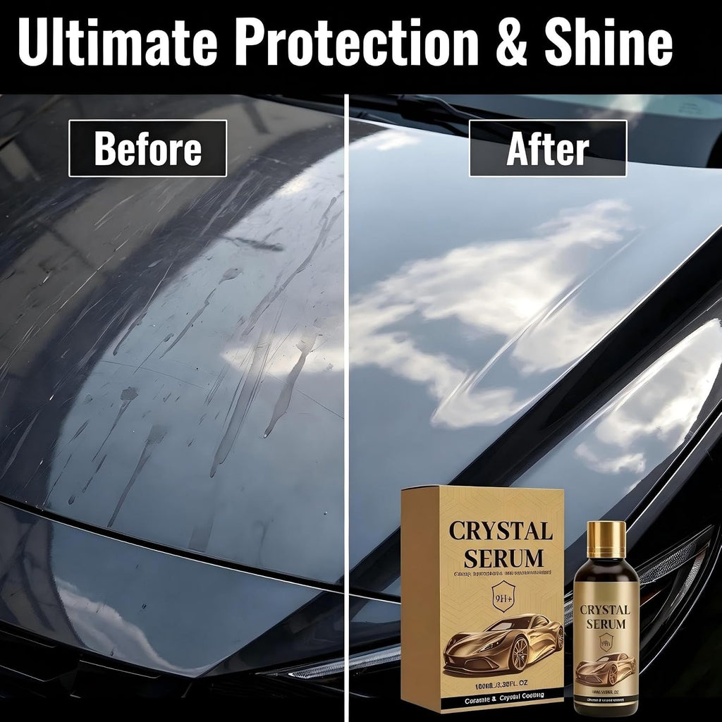 2PC PTZ Crystal Serum,2026 Upgrade Graphene Ceramic Coating for Cars,Car Coating Spray,9H Hardness, Long-Lasting