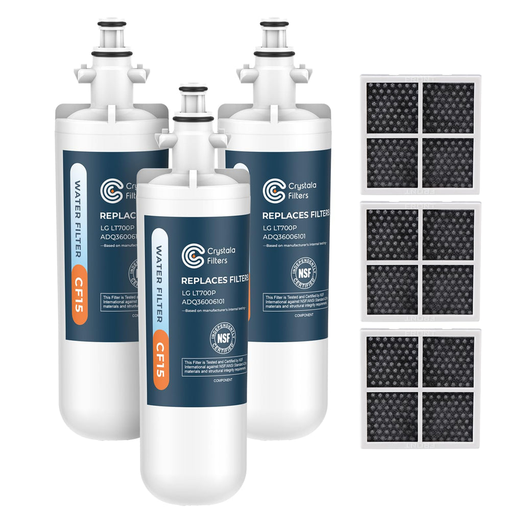 Replacement for LG LT700P/ADQ36006101 Water Filter 3 Pack