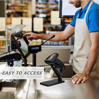 Universal Scanner Holder,Adjustable Barcode Scanner Stand,No Assembly Barcode Reader Bracket Compatible with 1900
