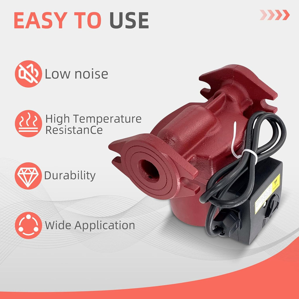UPS15-55SFC 59896773 Circulator Pump, Replacement for Grundfos 1/12HP