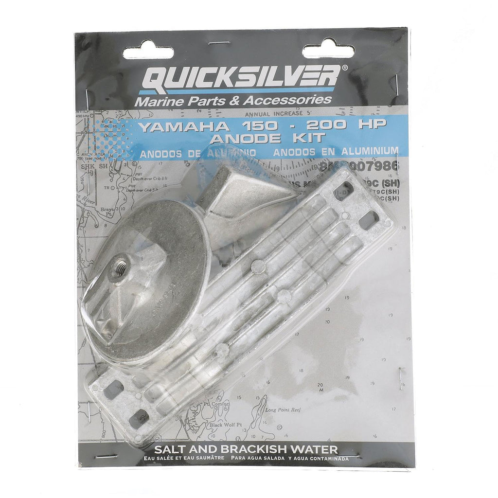 Quicksilver 8M6007986 Aluminum Anode Kit for Yamaha 150 Hp Outboards