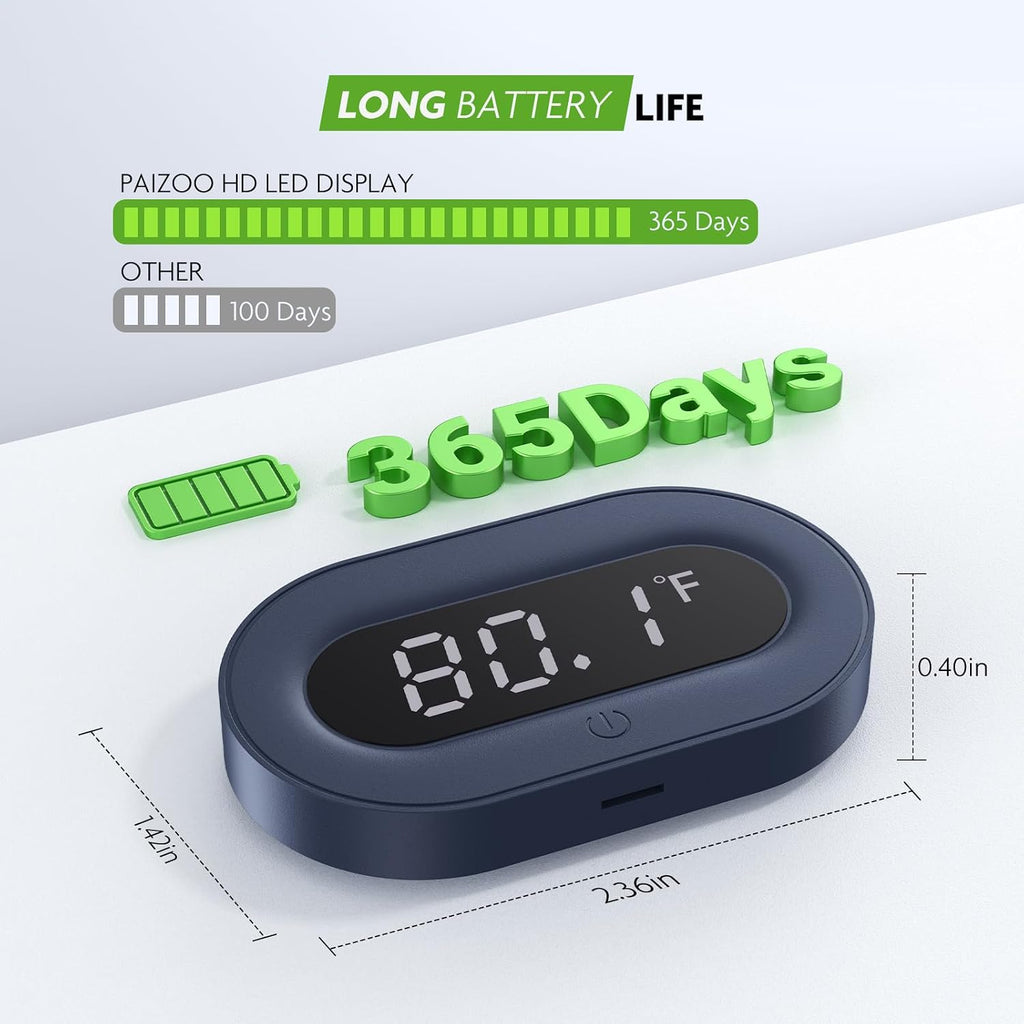 LED Digital Fish Tank Thermometer Stick on Highly Accurate ±0.9℉