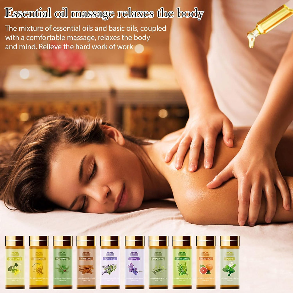 Pure Essential Oils for Diffuser for Home & Hotel, 20 PCs x 5ML (0.17oz) | Fragrance Oils for Candle & Soap Making