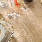 120-Inch Round Sequin Tablecloth for Party Cake Dessert Table Exhibition Events, Champagne