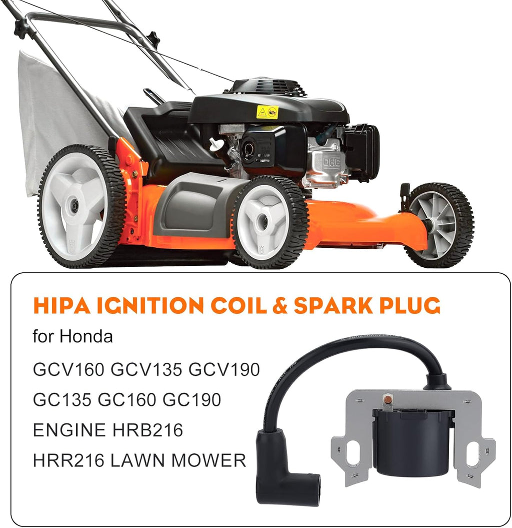 GCV160 Ignition Coil for Honda GC160 GCV190 GC190 Engine HRR216 HRX217 | HRT216 HRN216 Lawn Mower,OEM 30500-ZL8-004