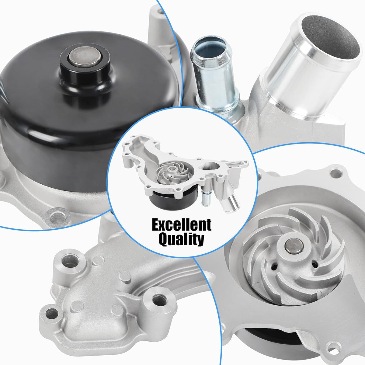AW6699 Engine Water Pump 3.6L V6 Replacement For Jeep Wrangler 2012 2013 2014 2015 2016 2017,Wrangler JK 2018 44021 120-4500 CR4500 RL079412AB 68079412AB 68079412AC 68079412AD 68079412AE