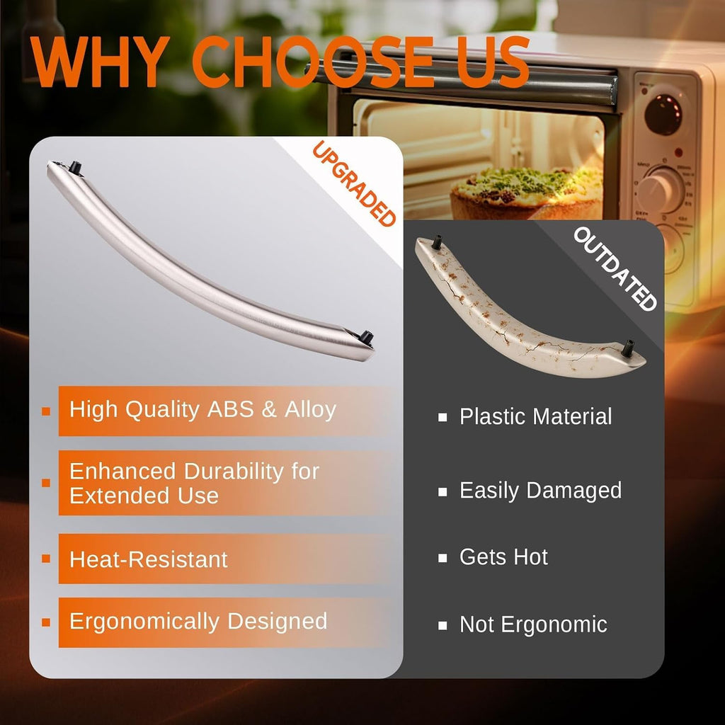 2026 Upgraded ME16A4021AS Microwave Door Handle for Samsung, Silver